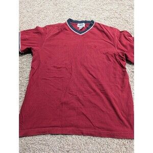 Men’s BKE V Neck Tshirt Red Size Small
